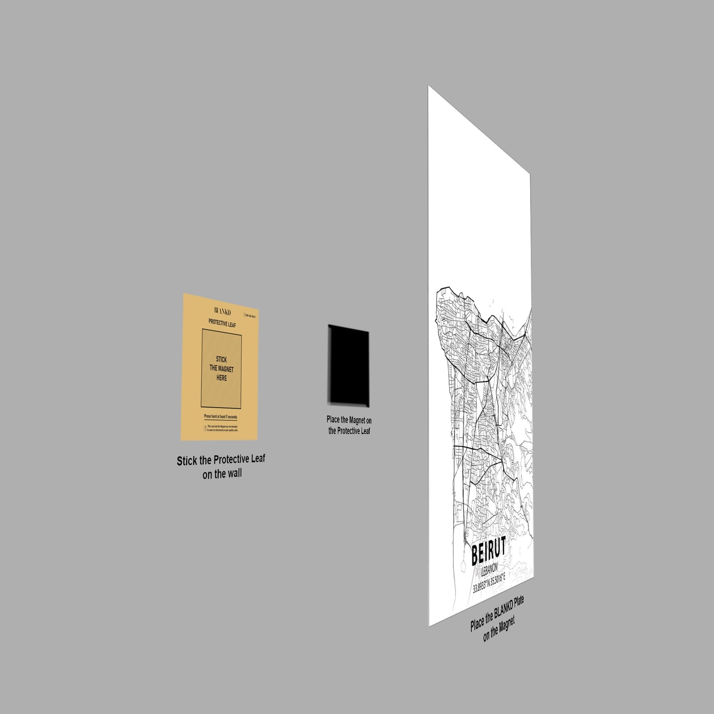 Beirut Minimalist Map