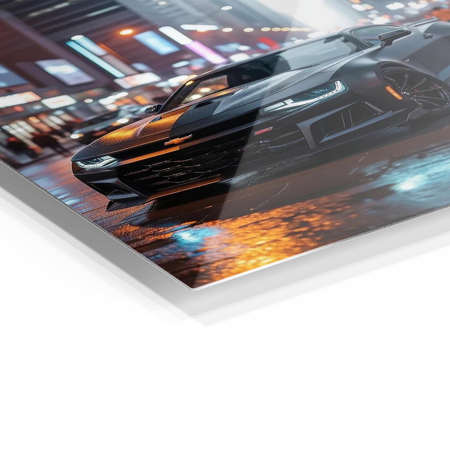 Black Camaro ZL1 metal poster