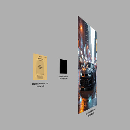 Black Camaro ZL1 metal poster
