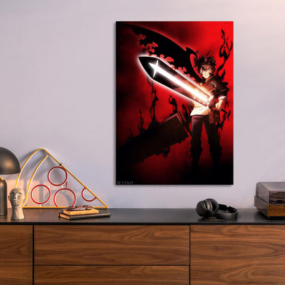 Black Clover Asta metal poster