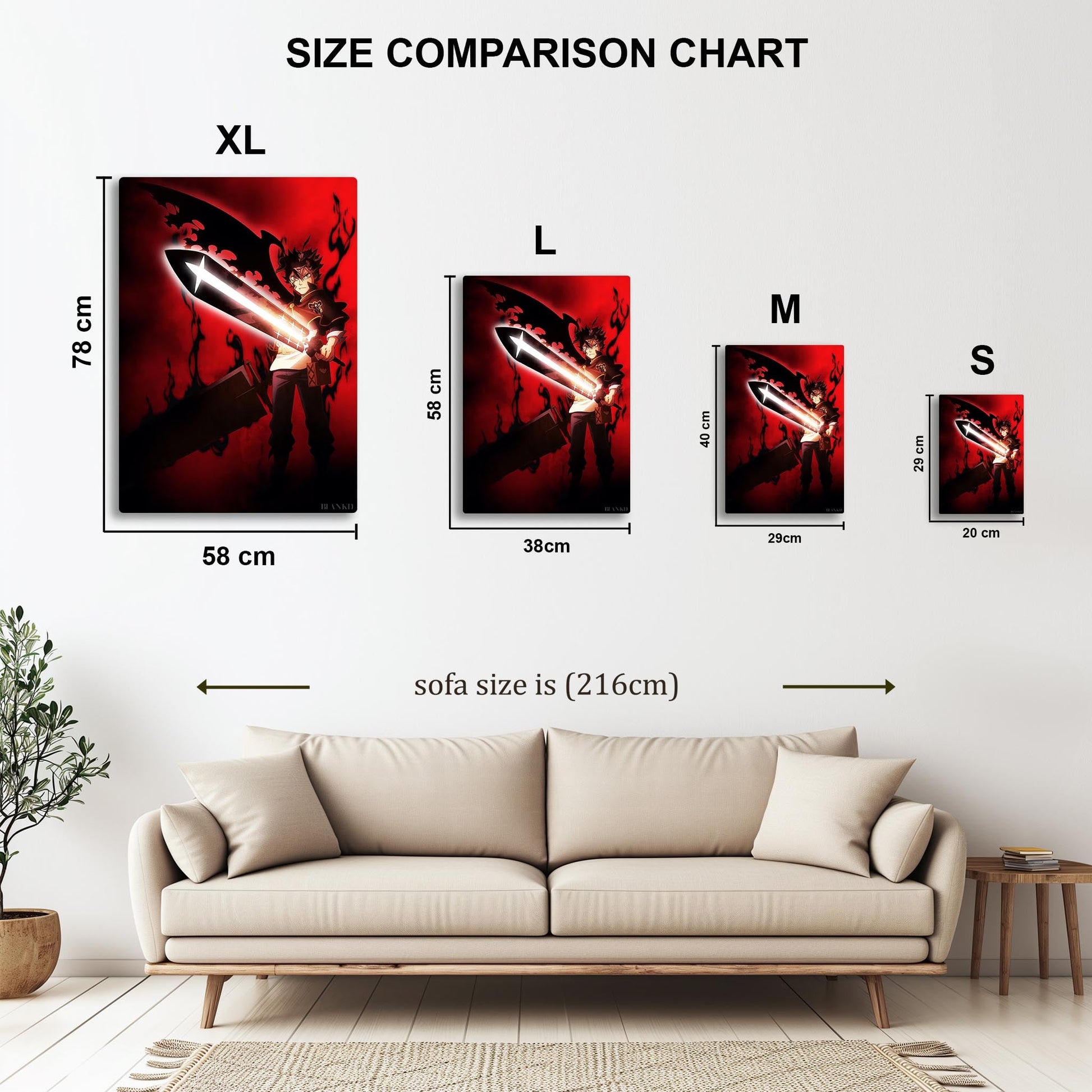 Black Clover Asta metal poster