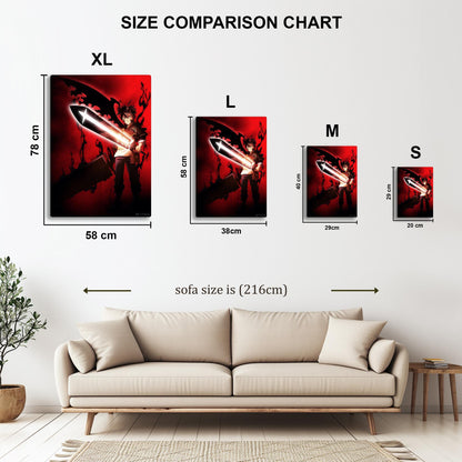 Black Clover Asta metal poster