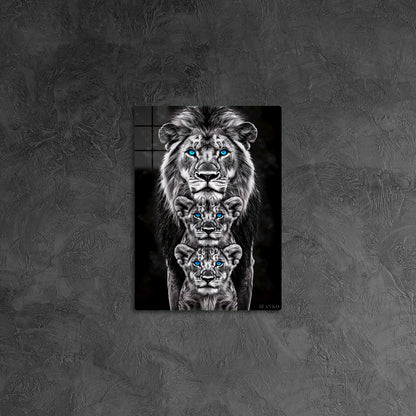 Black and White Lion