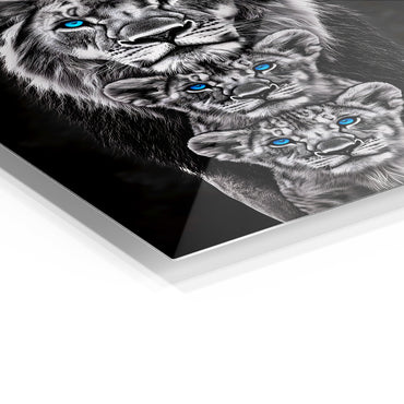 Black and White Lion