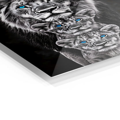 Black and White Lion