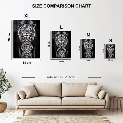 Black and White Lion