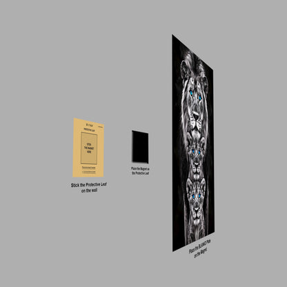 Black and White Lion