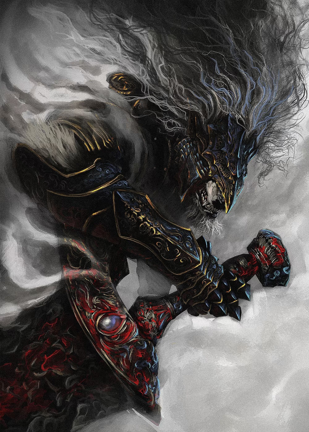 Blood Wolf metal poster artwork