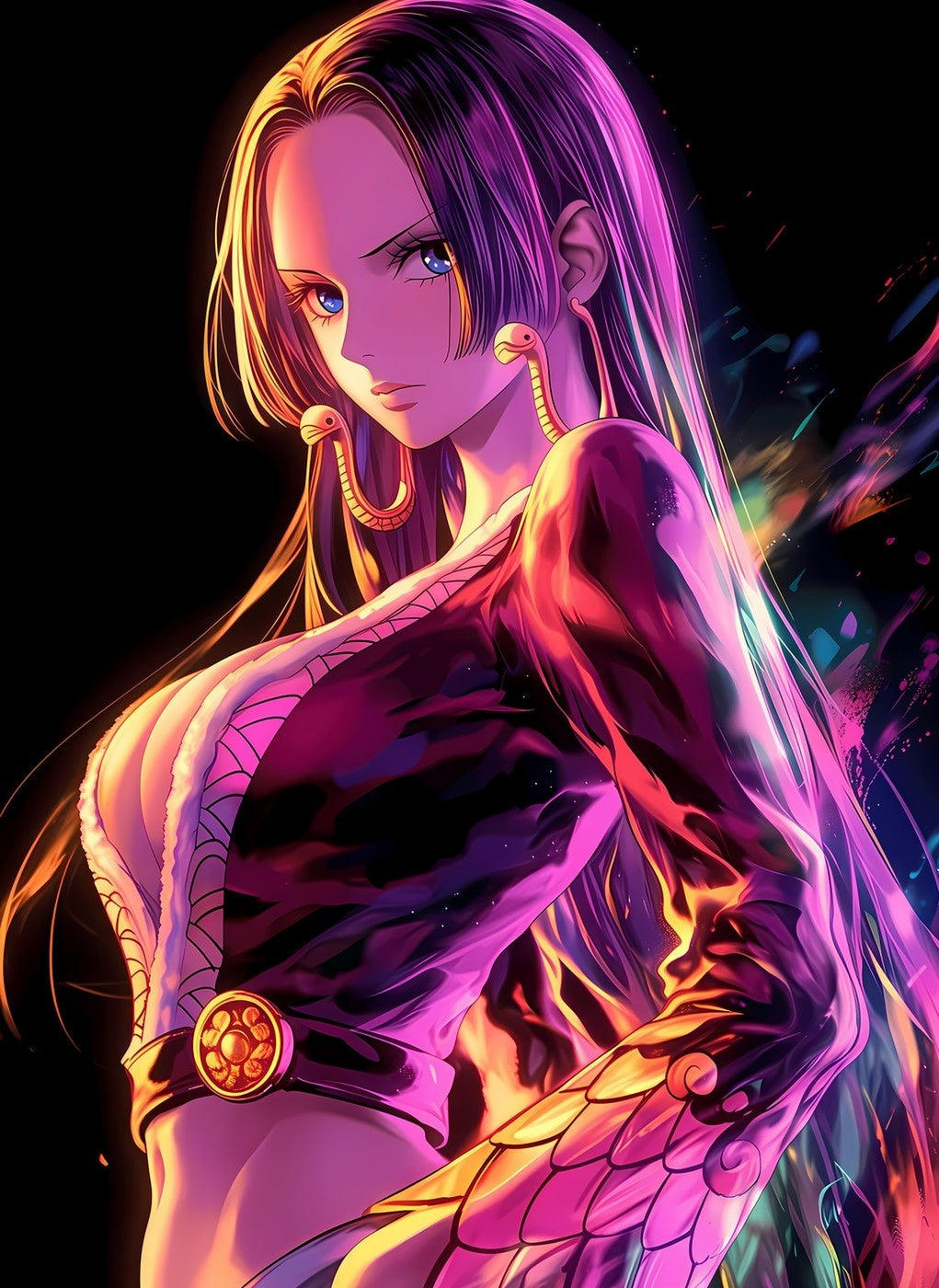 Boa Hancock metal wall art