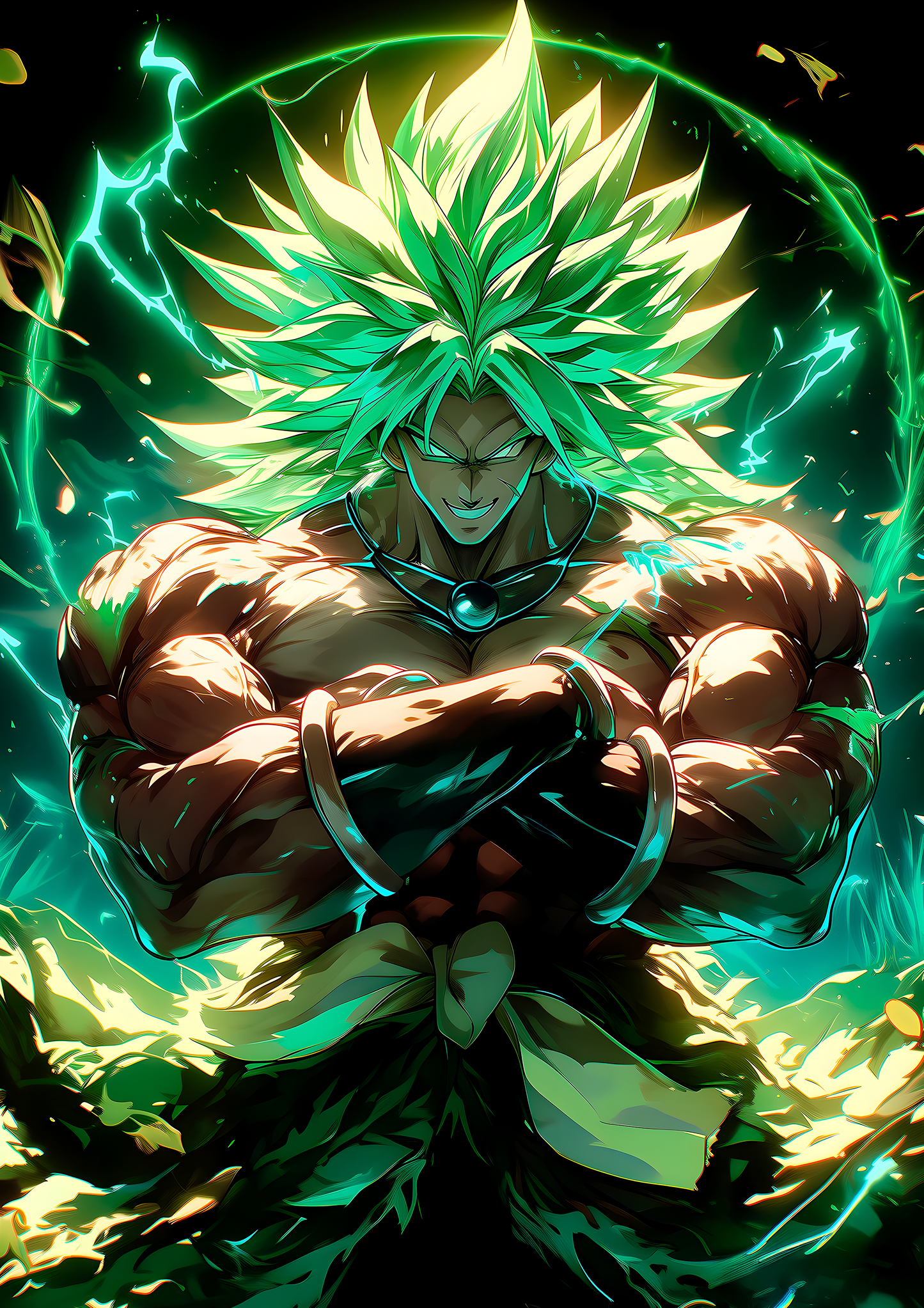 Broly Dragon Ball metal wall art