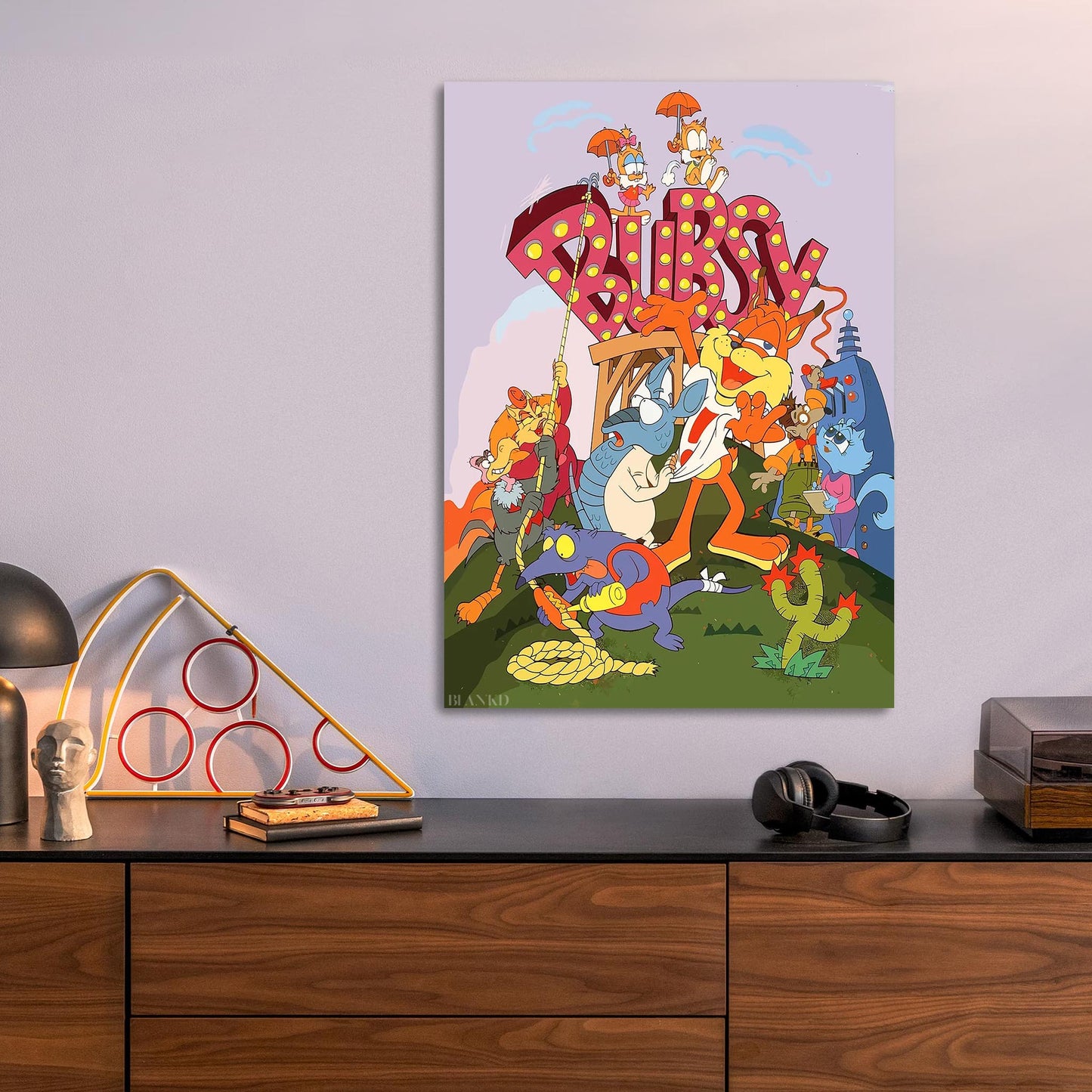 Bubsy metal poster