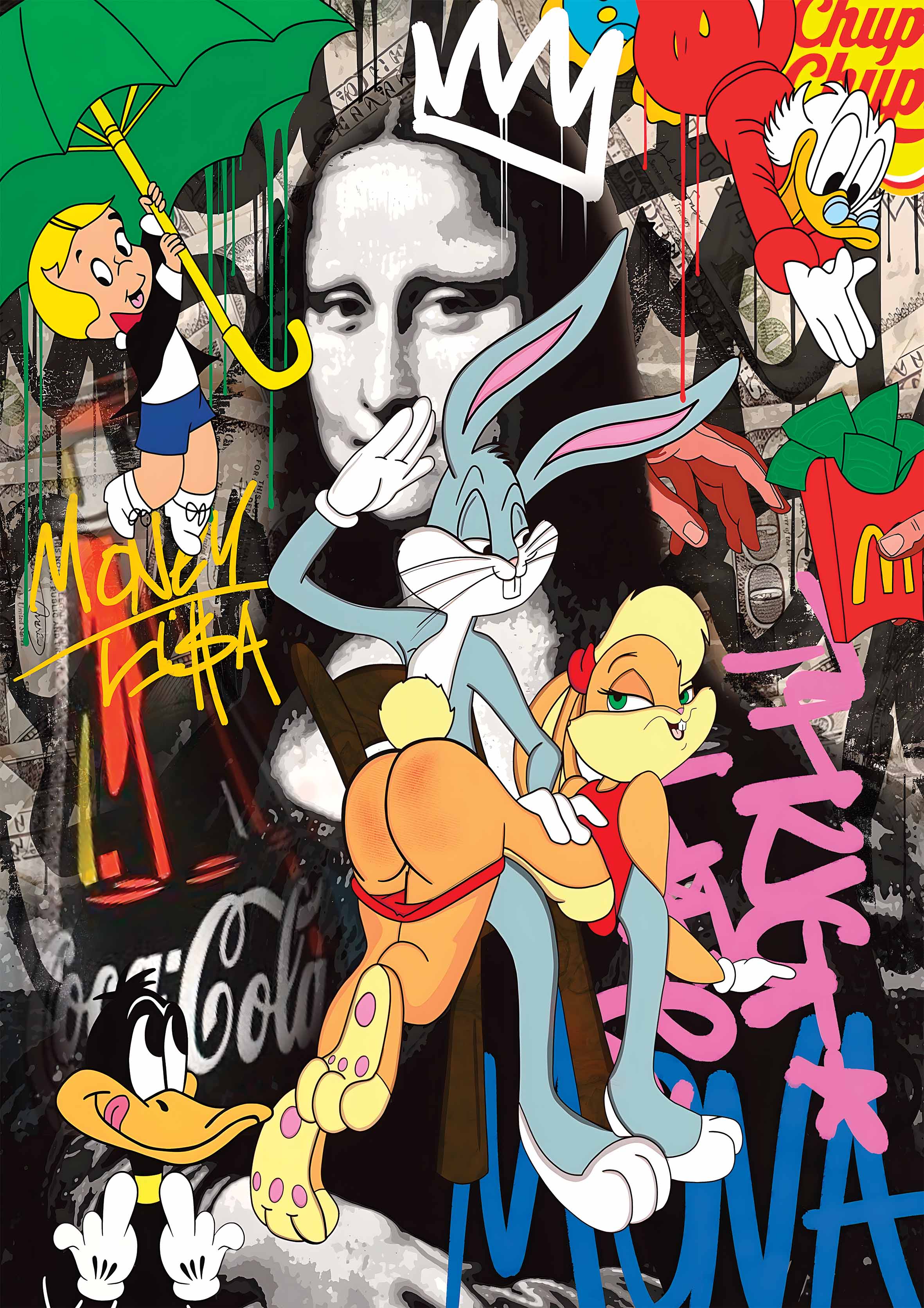 Buggs & Lola metal poster artwork
