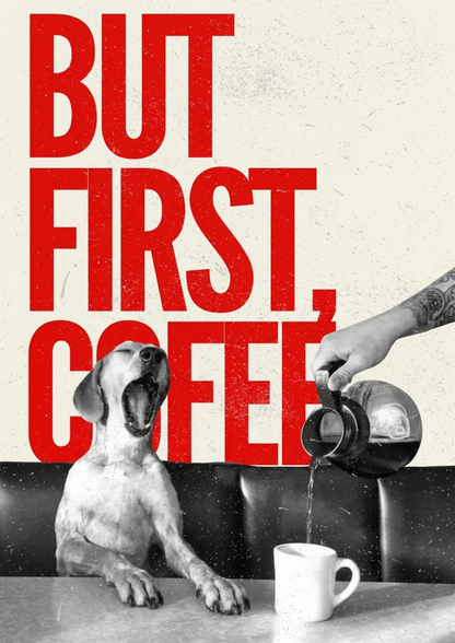 But First Coffee metal wall art
