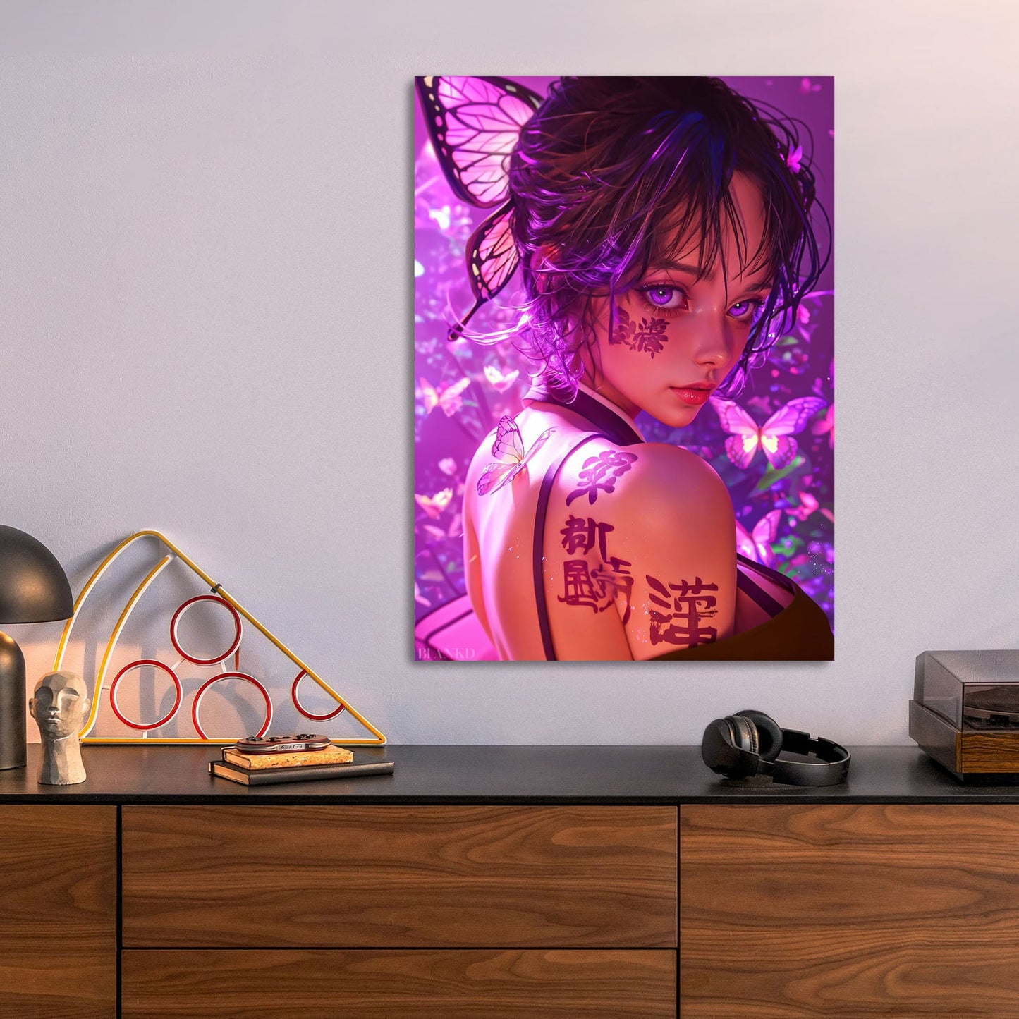 Butterfly Girl Purple Gaze