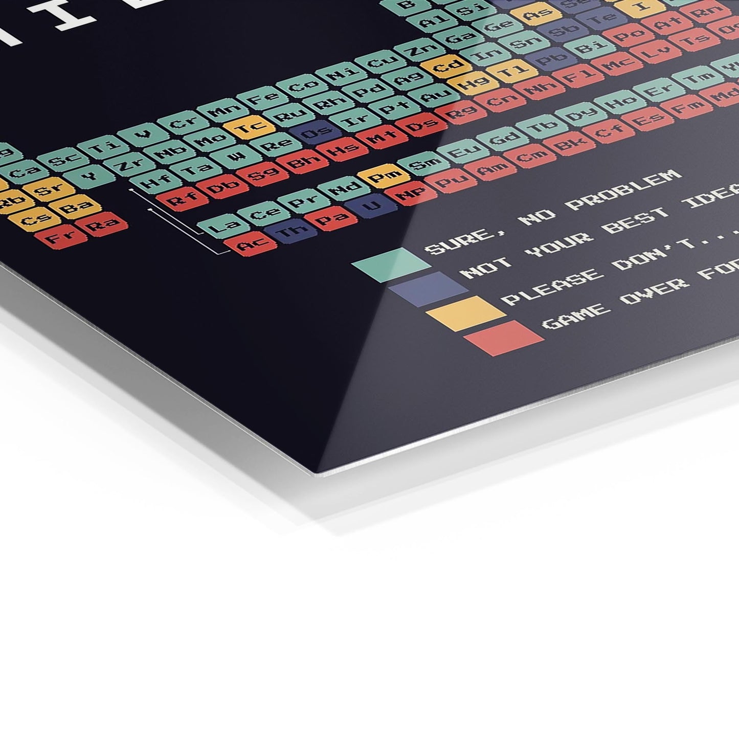 Can I Lick It Periodic Table metal poster