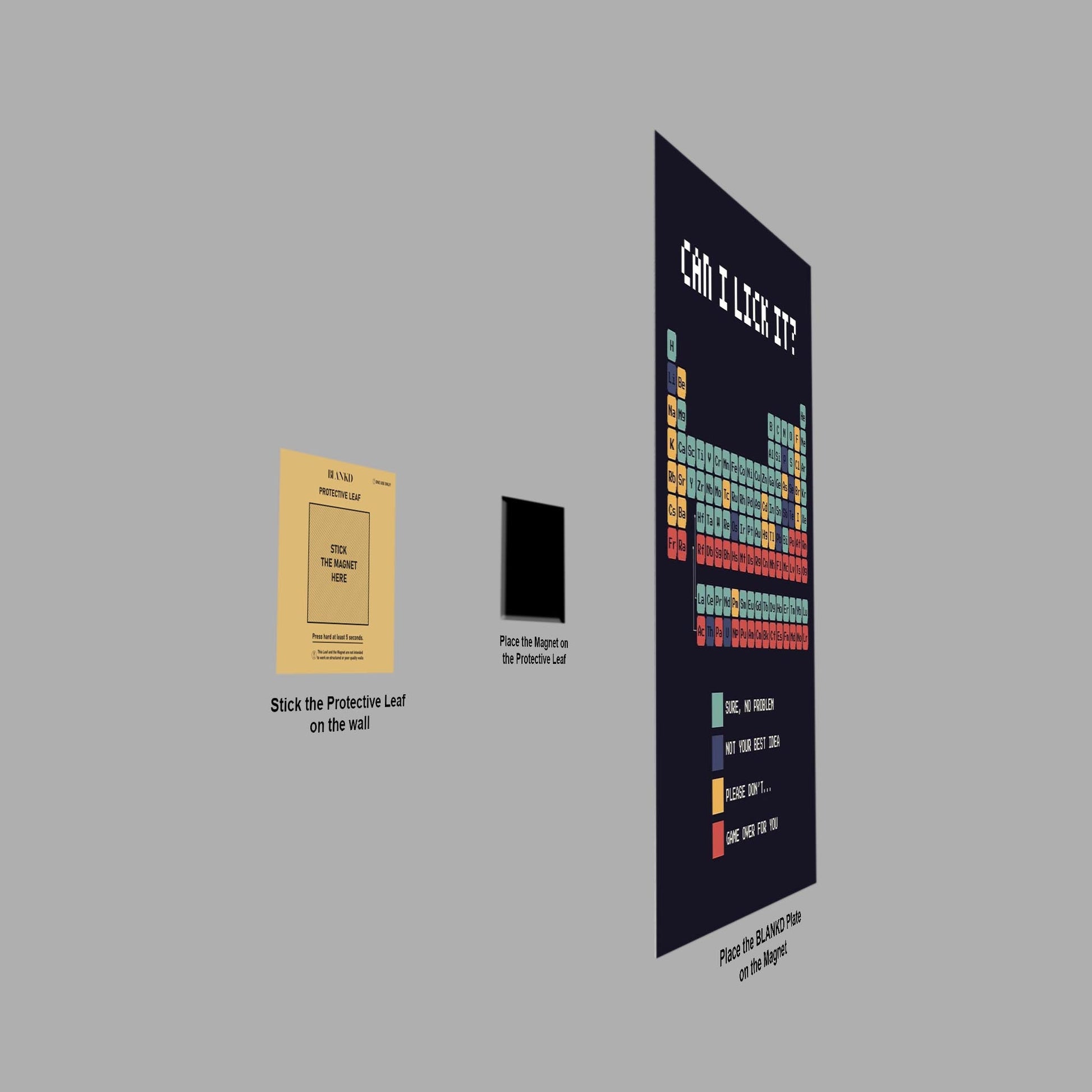 Can I Lick It Periodic Table metal poster