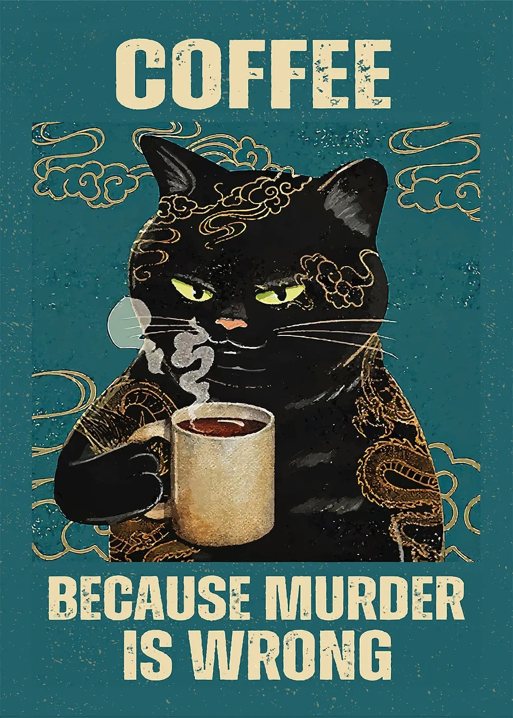 Murder Is Wrong metal poster artwork