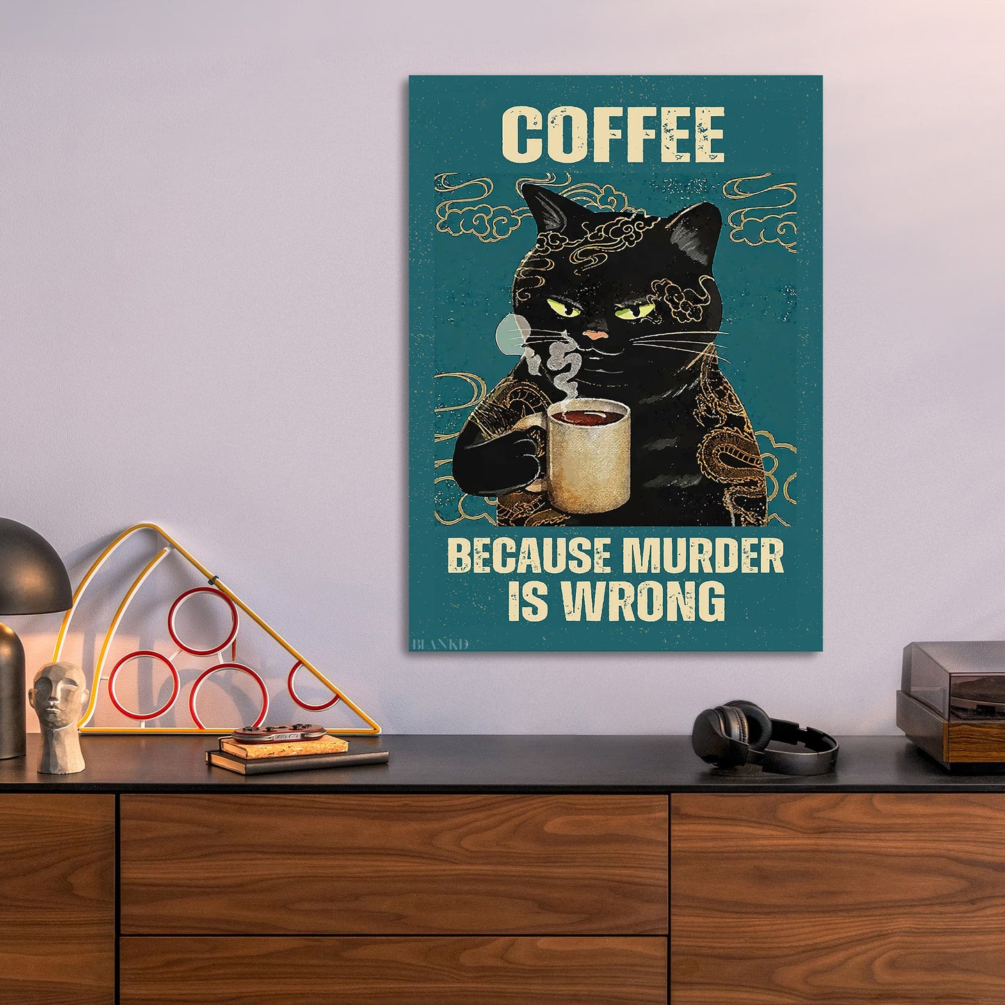 Murder Is Wrong metal poster size comparison