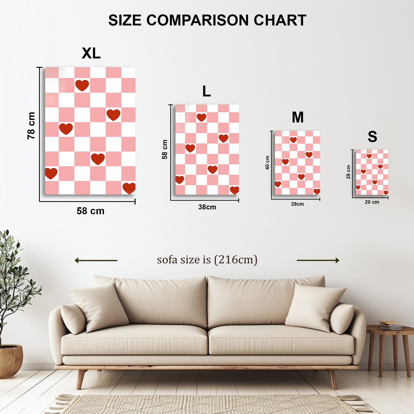 Checkerboard Hearts