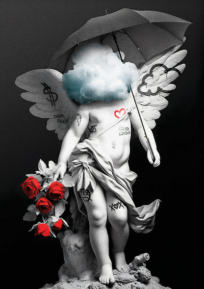 Cloud Head Sculpture metal poster artwork