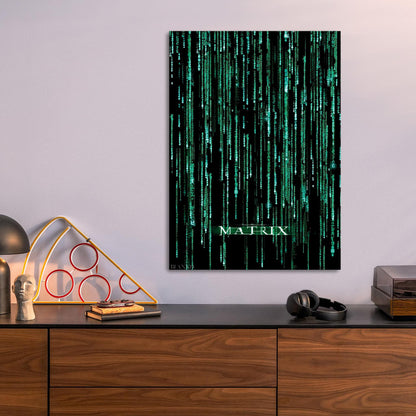 Code Logo metal poster