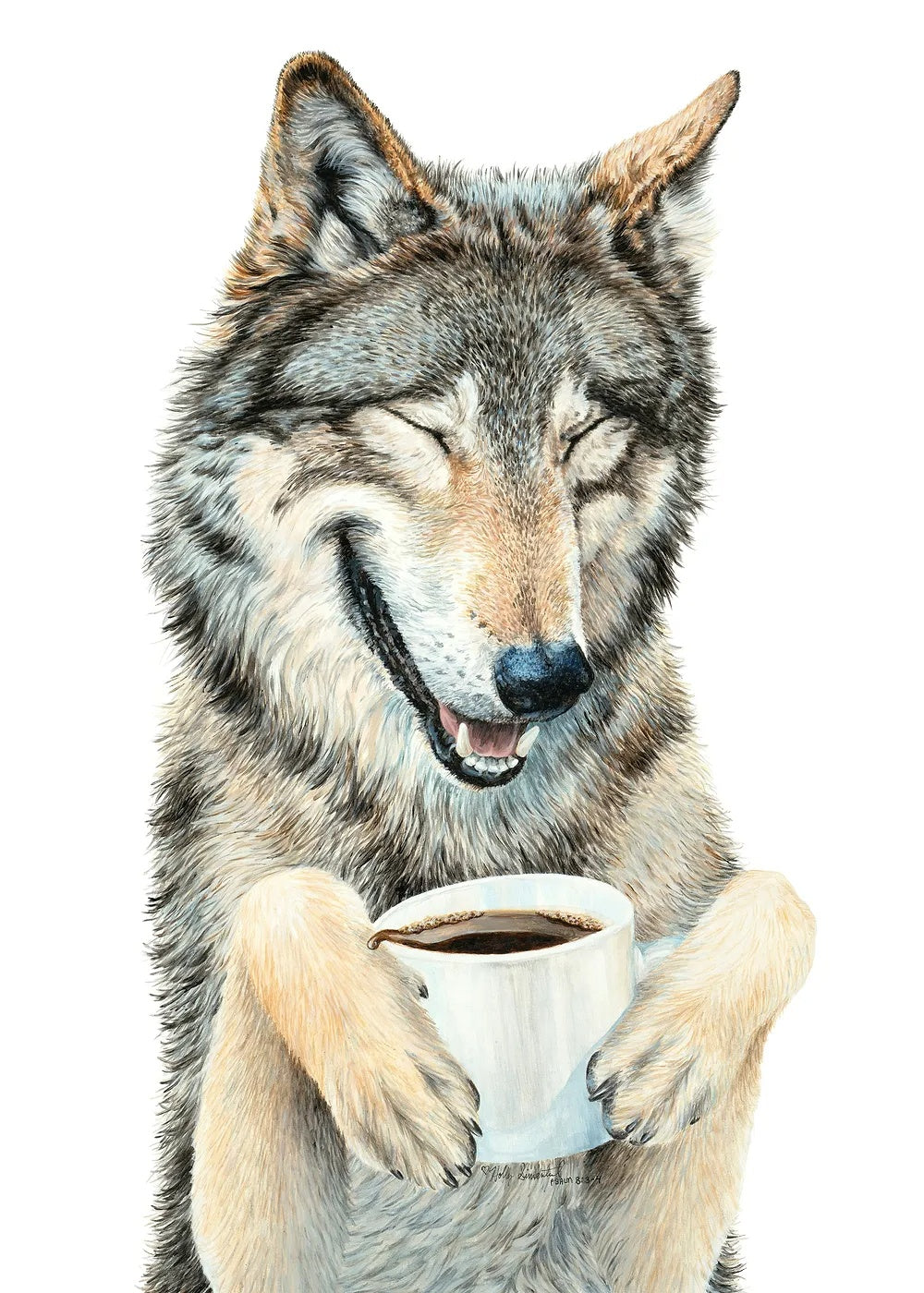 Coffee in the Moonlight metal poster artwork