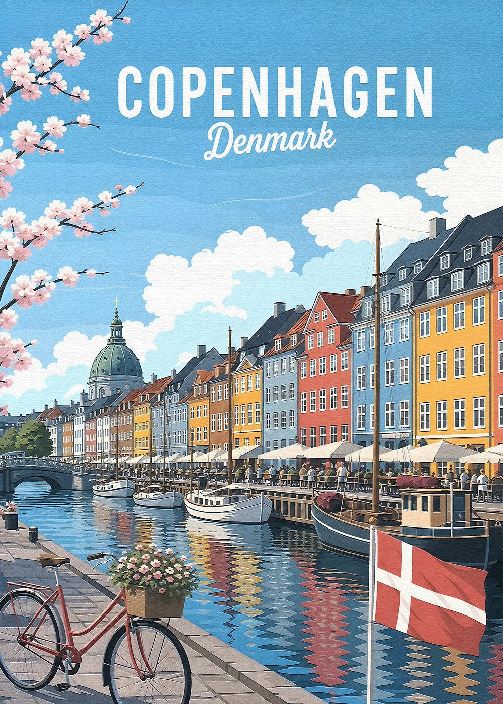 Copenhagen, Denmark metal poster artwork