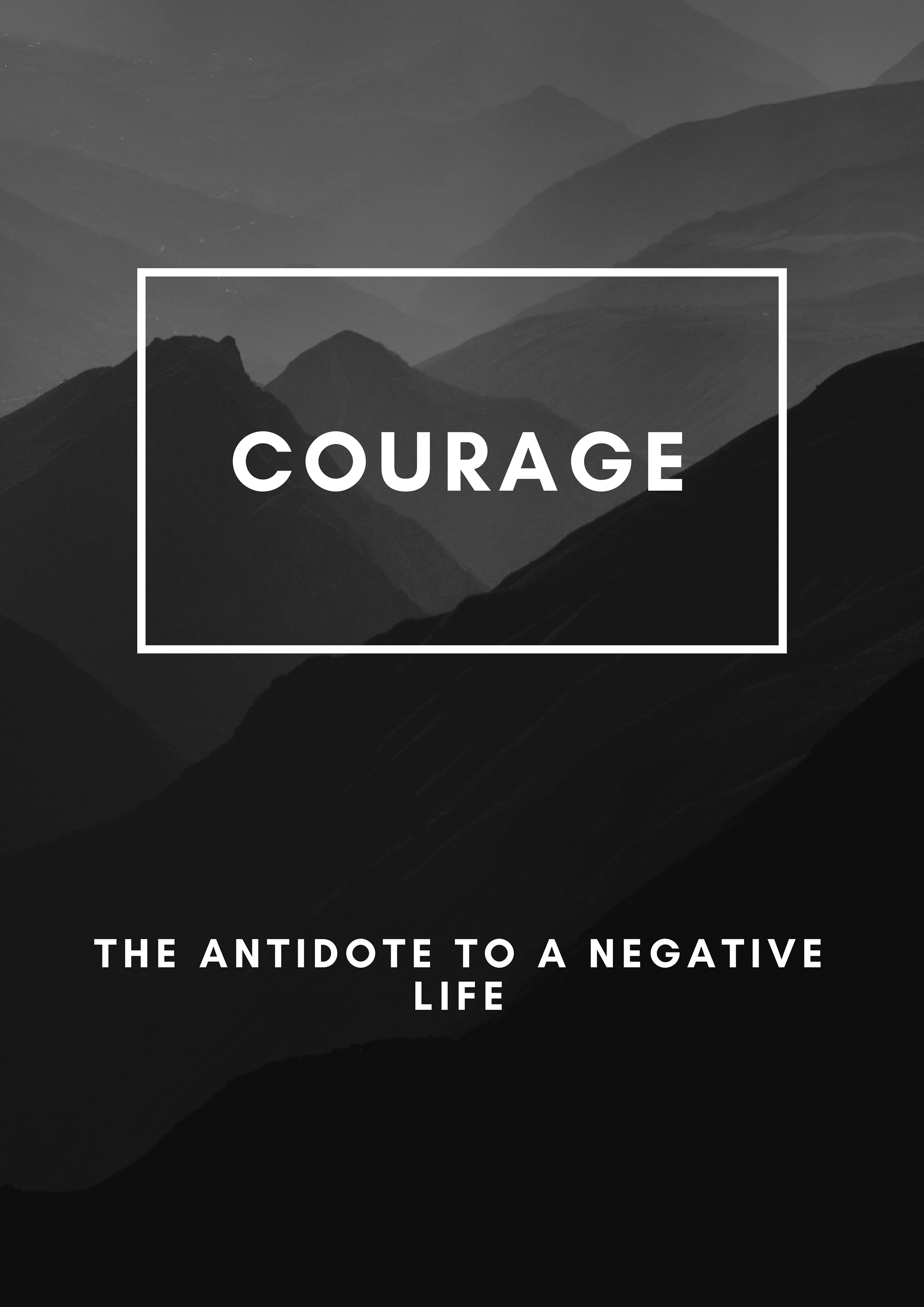 Courage metal poster artwork