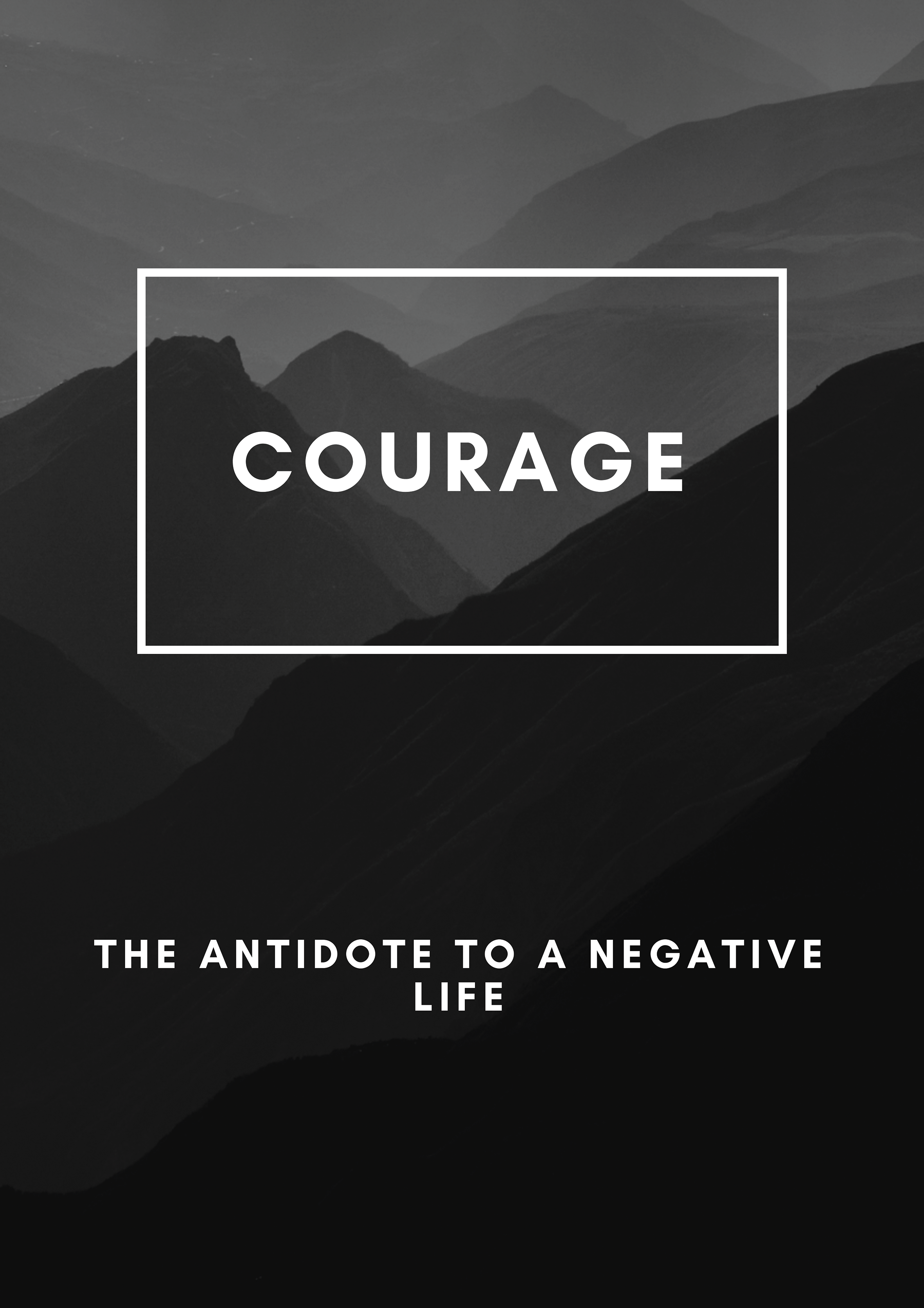 Courage metal poster artwork