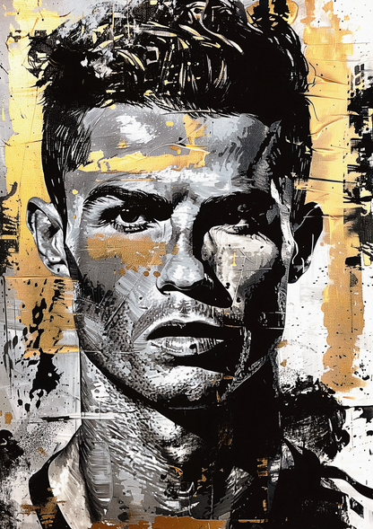 Cristiano Ronaldo metal poster artwork