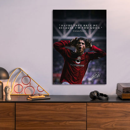 Cristiano Ronaldo Quote Portrait