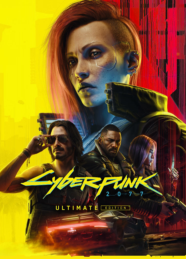 Cyberpunk 2 metal poster artwork