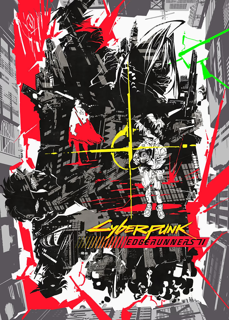 Cyberpunk 4 metal poster artwork