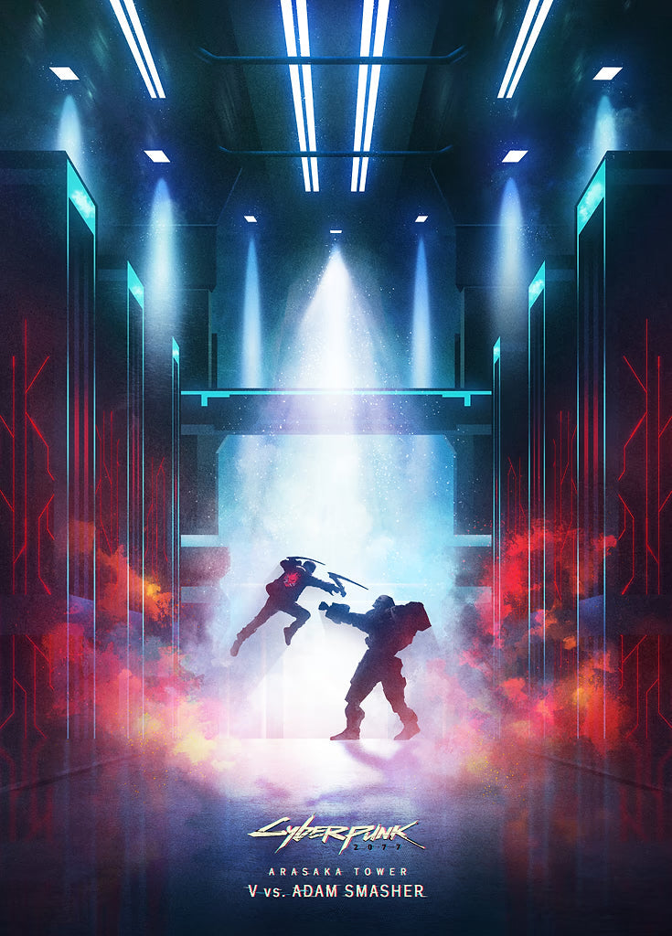 Cyberpunk 5 metal poster artwork