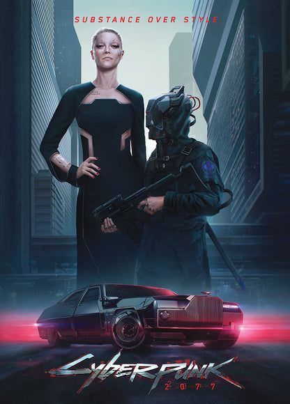 Cyberpunk 6 metal poster artwork