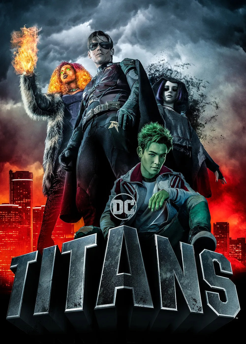 Titans metal poster artwork
