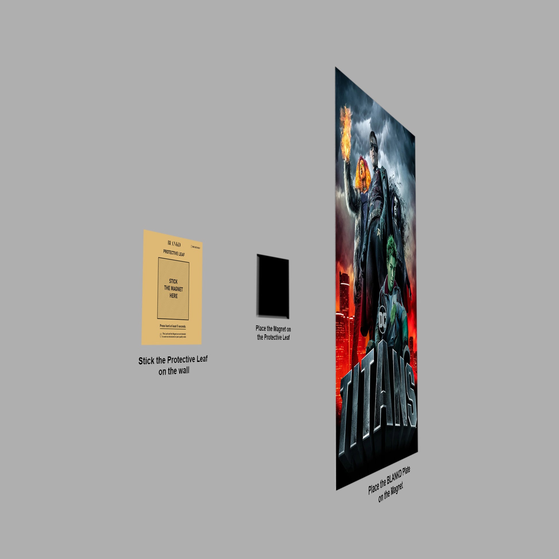 Titans poster close-up detail