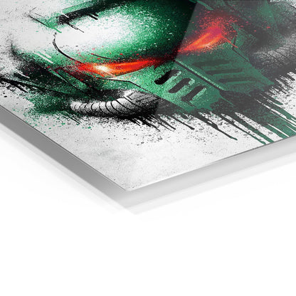 Dark Angels Graffiti metal poster