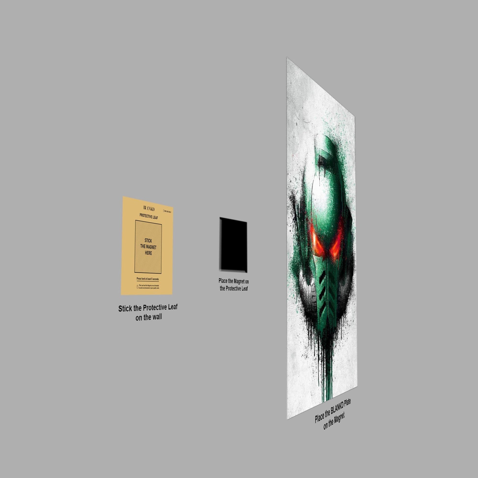 Dark Angels Graffiti metal poster