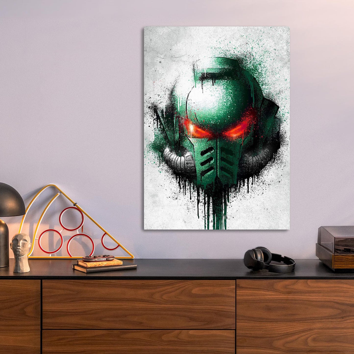 Dark Angels Graffiti metal poster