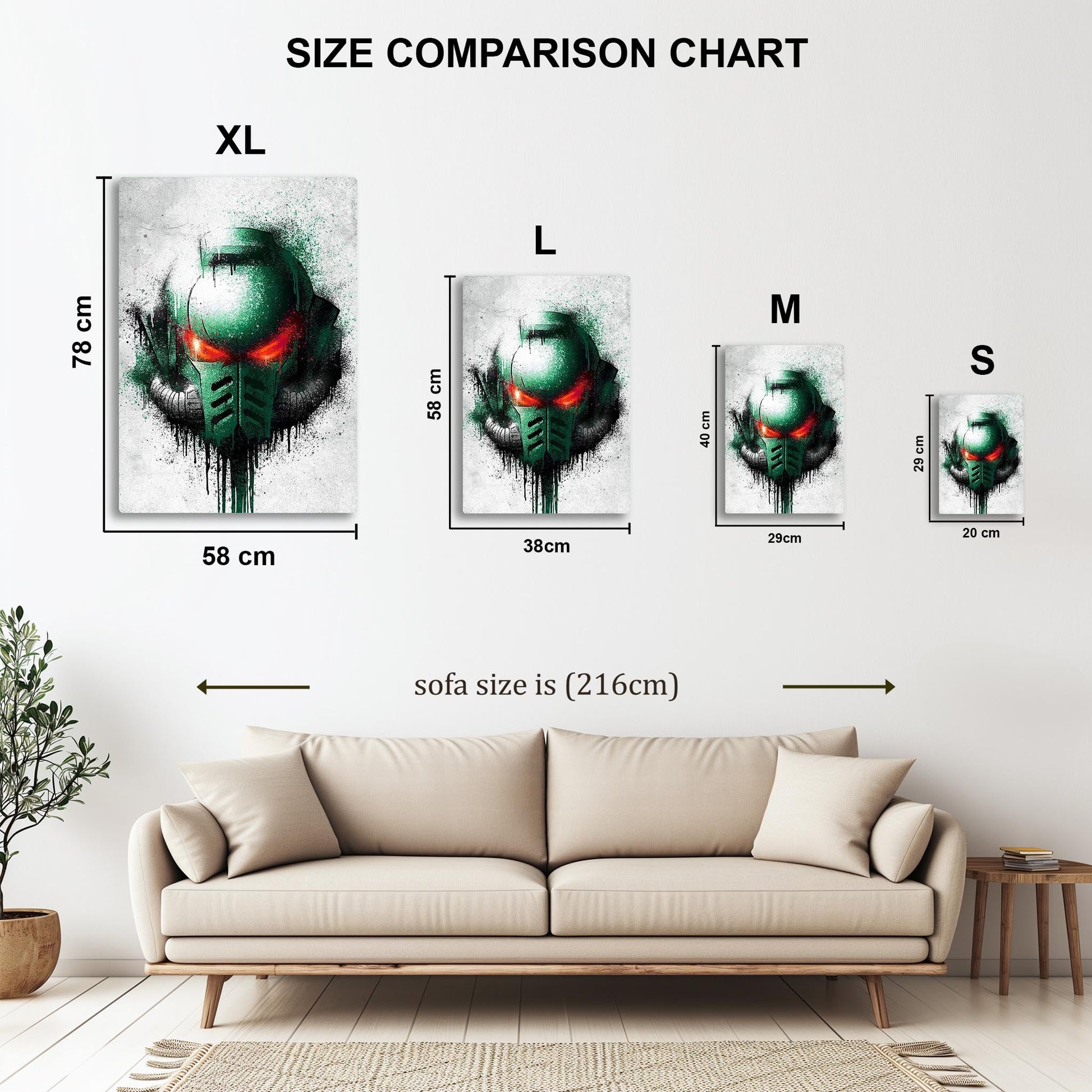 Dark Angels Graffiti metal poster