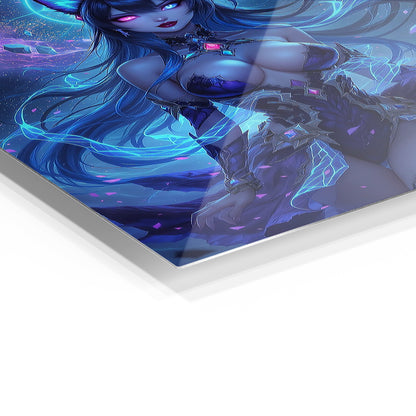 Dark Angel metal wall art in a modern interior