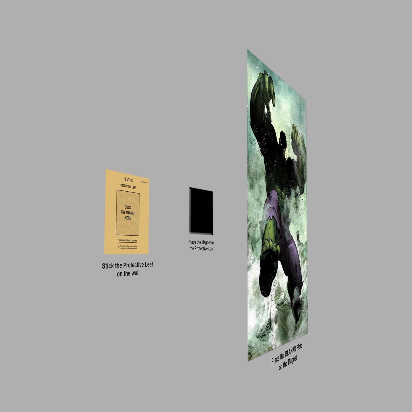Dark Edition Hulk metal poster