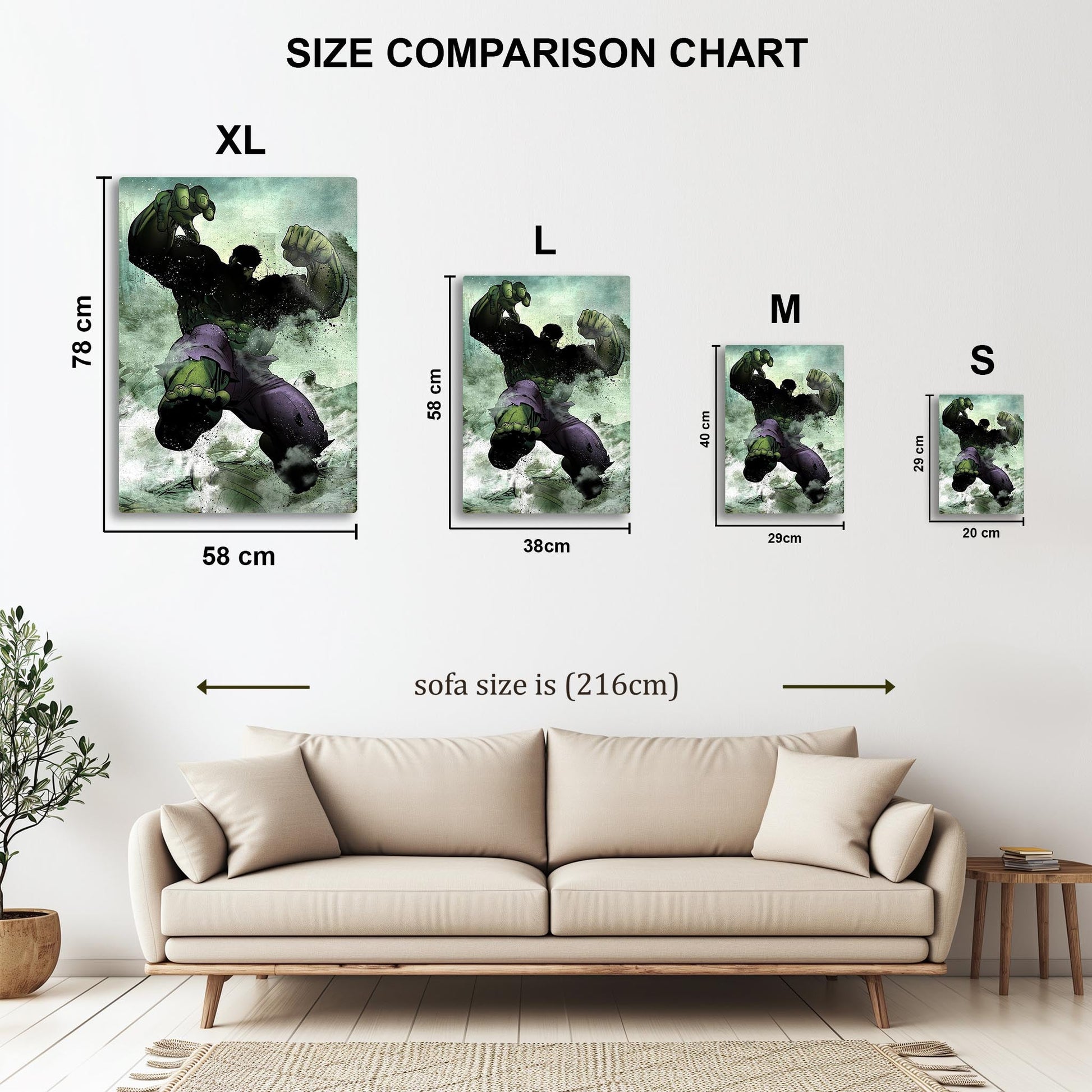 Dark Edition Hulk metal poster