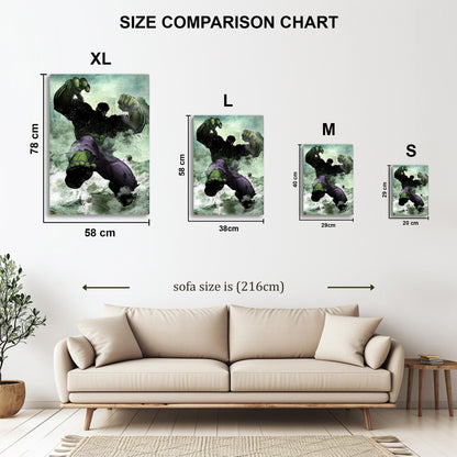Dark Edition Hulk metal poster