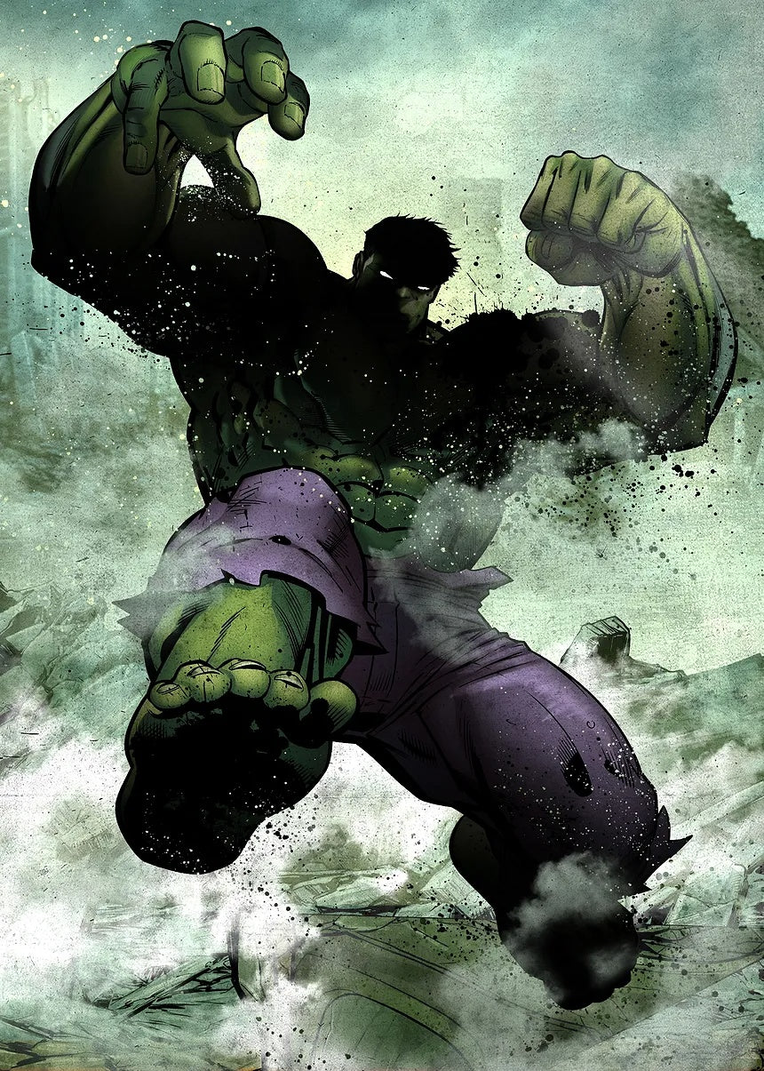 Dark Edition Hulk metal poster artwork