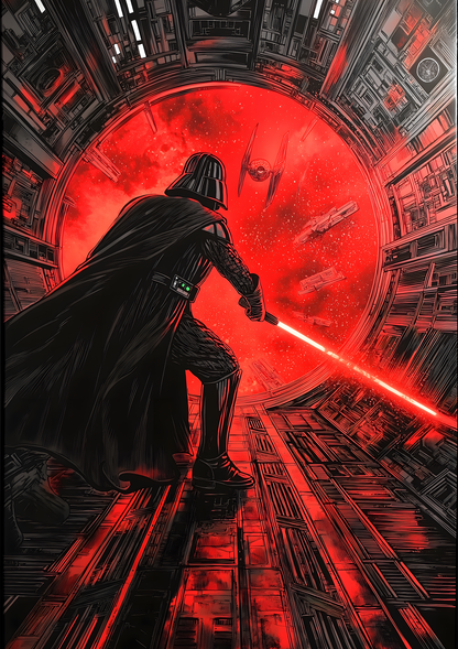 Darth Vader metal poster artwork
