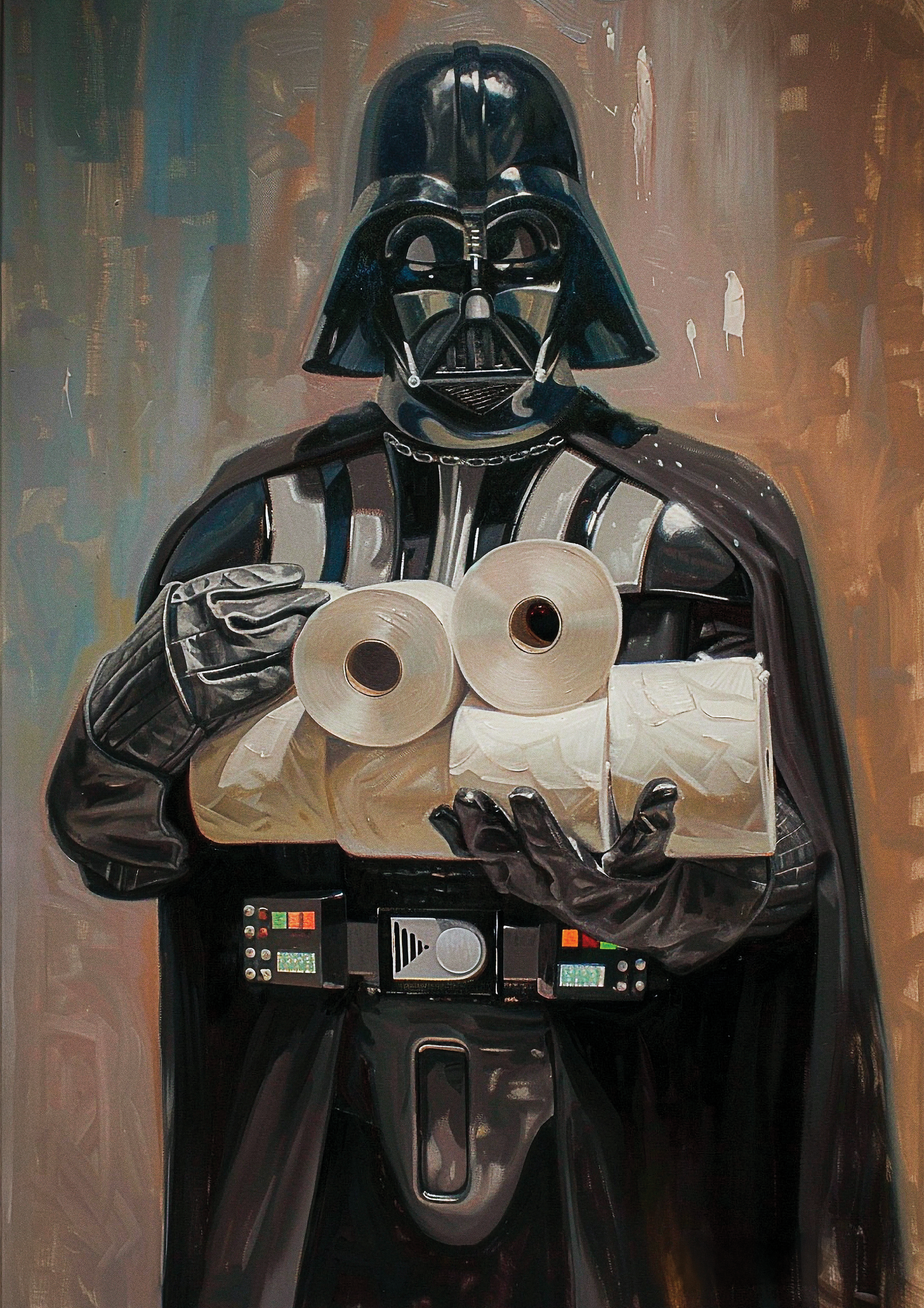 Darth Vader Toilet Paper metal poster artwork