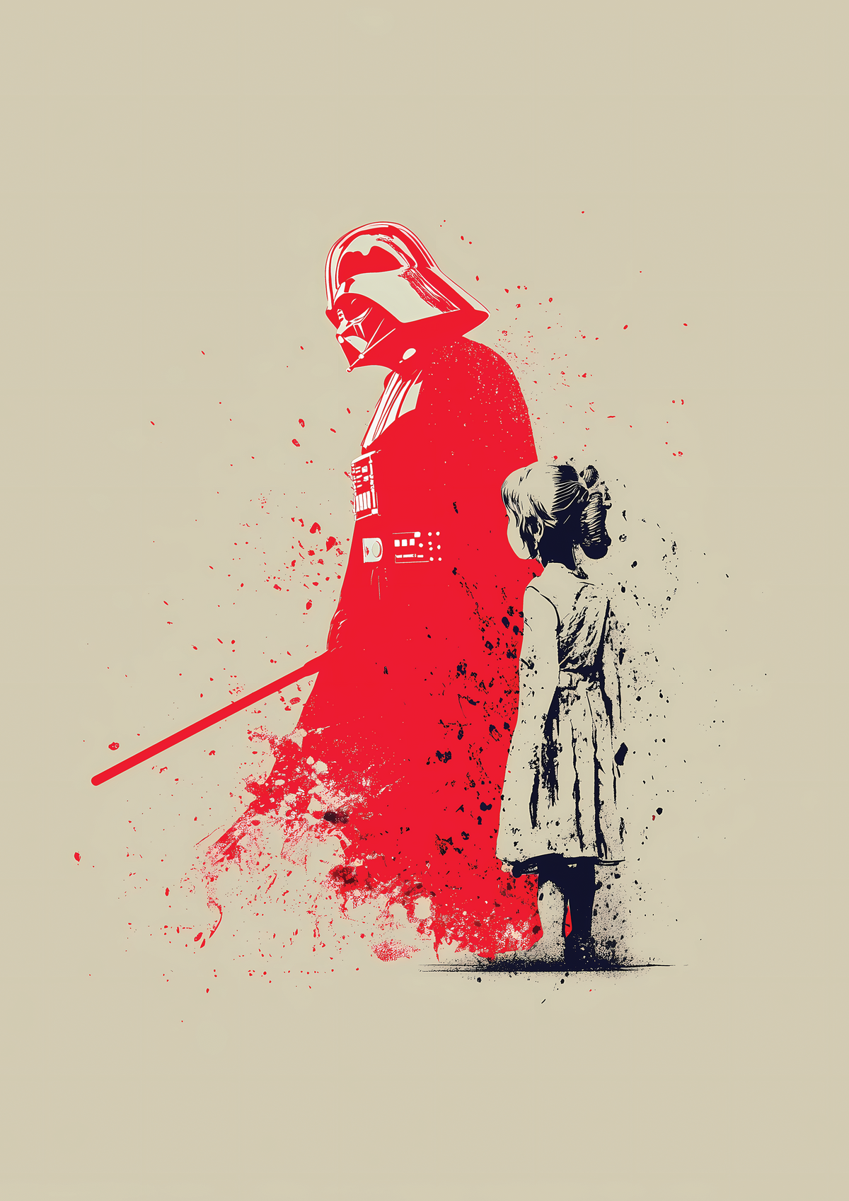 Darth Vader 3 metal poster artwork