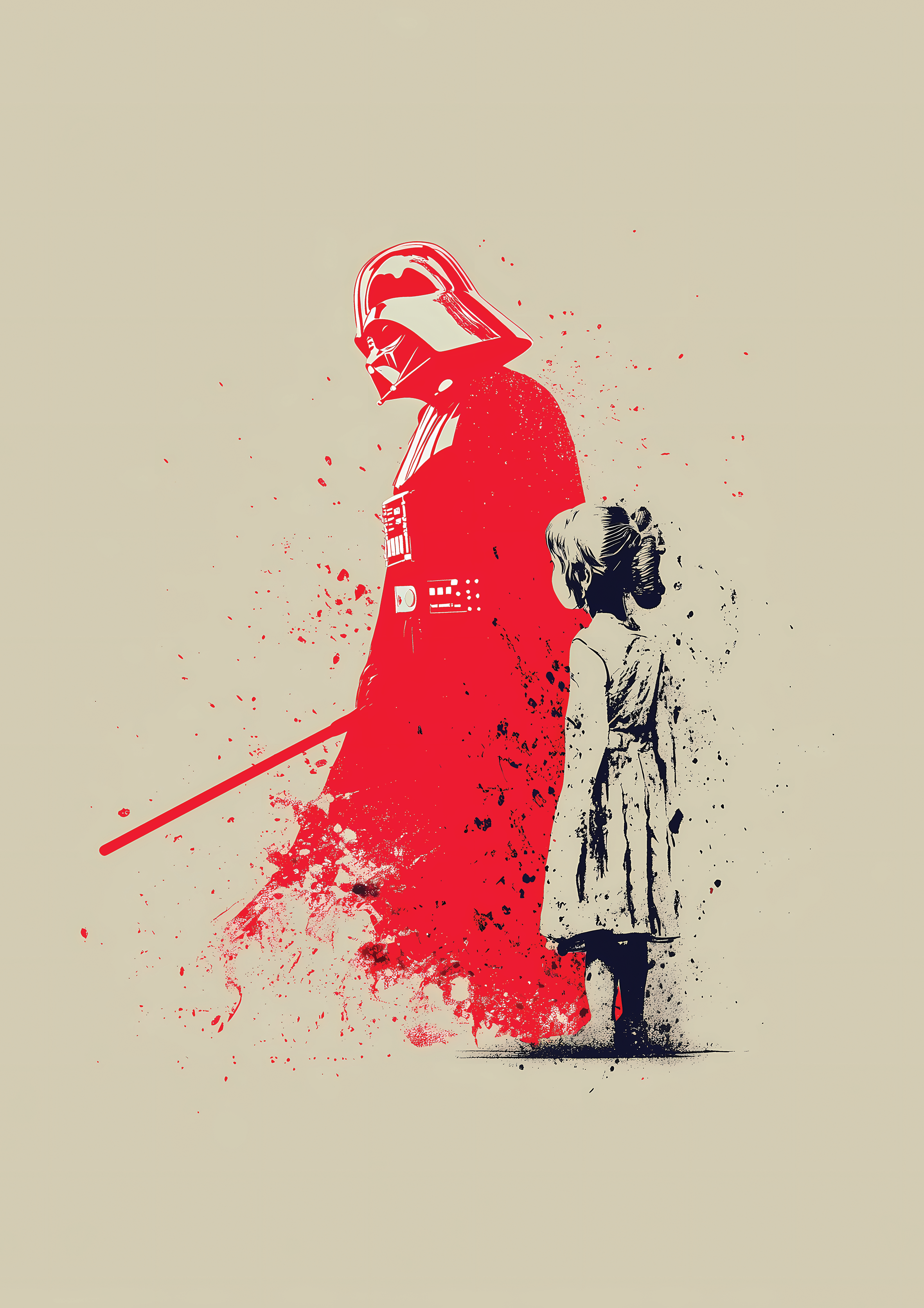 Darth Vader 3 metal poster artwork